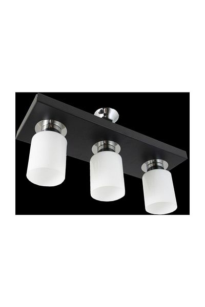 Lambadar Triple Modern Sports Model Rectangular Tray Black Chandelier