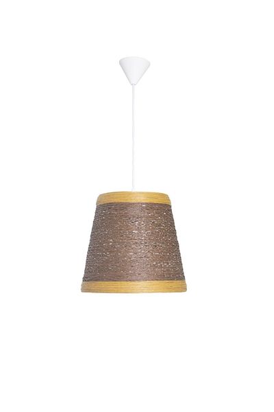 Lambadar Dark Brown Rope Wrap Children's Room Kitchen Cottage Garden Pendant Lamp Chandelier