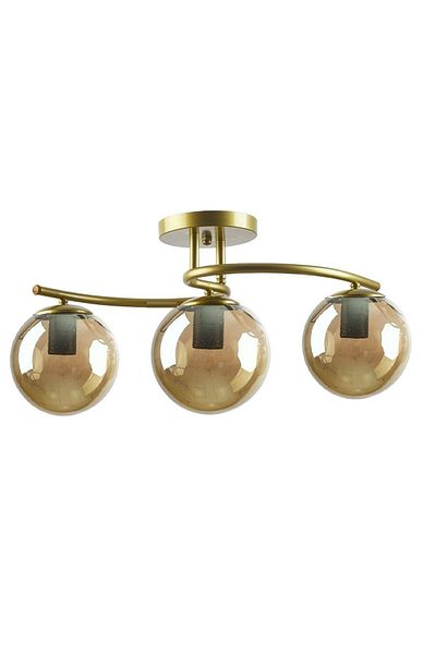 Lambadar Luna Model Closed Globe Glass Modern Plafonier Chandelier