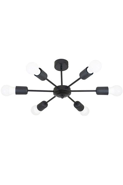 Lambadar Six Acrobat Model Plafonier Ceiling Mounted Chandelier