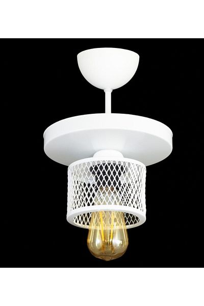 Lambadar Single Cage Model Modern Plafonier Chandelier
