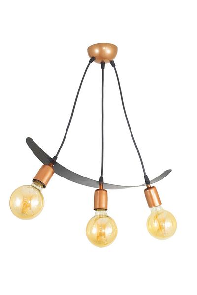 Lambadar Triple Tulip Motif Boat Model Style Pendant Lamp Chandelier