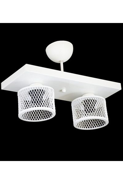 Lambadar Double Cage Model Modern Plafonier Chandelier