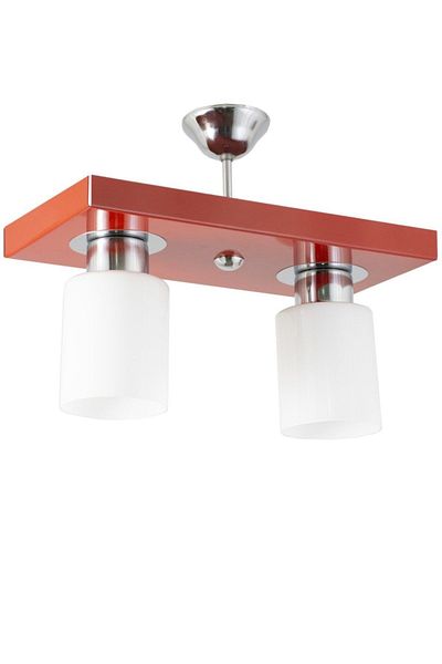 Lambadar Double Modern Sports Model Rectangular Tray Red Chandelier