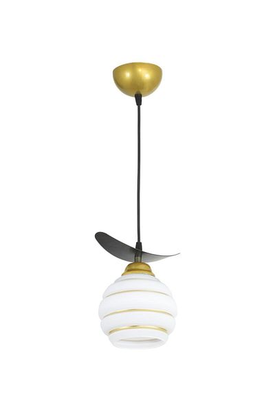 Lambadar Single Special Strip Glass Boat Model Style Pendant Lamp Chandelier