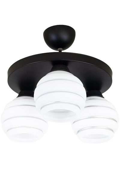 Lambadar Double Special Striped Glass Model Modern Plafonier Chandelier