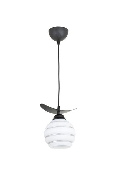 Lambadar Triple Silver Strip Glass Boat Model Style Pendant Lamp Chandelier