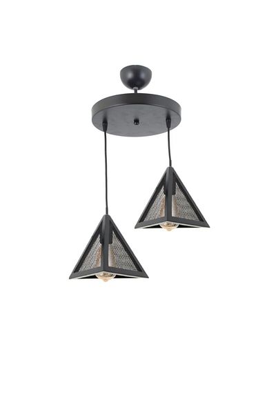 Lambadar Honeycomb New Style Rustic Model Triangle Double Pendant Lamp Chandelier