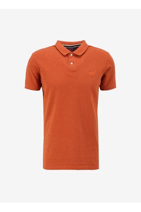 SUPERDRY Duz Turuncu Erkek Polo T Shirt M1110343A5EY CLASSIC PIQUE POLO