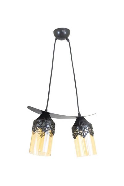 Lambadar Double Crowned Motif Balcam Boat Model Style Pendant Lamp Chandelier
