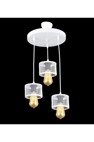 Lambadar Double Cage Model Modern Pendant Lamp Chandelier