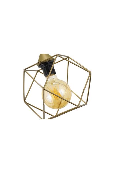 Lambadar Modern Sports Square Geometric Single Antique Metal Pendant Lamp Chandelier