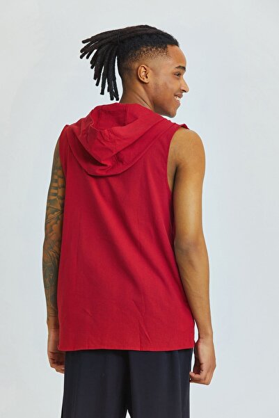 Clandestino Red Hooded Shirt