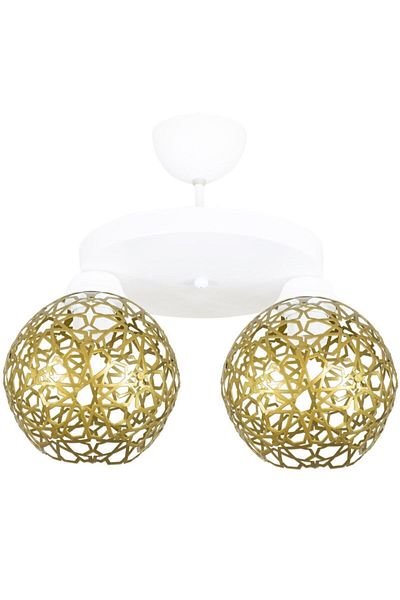 Lambadar Seljuk Ball Motif Star Wrought Iron Model Retro Rustic Plafonier Chandelier