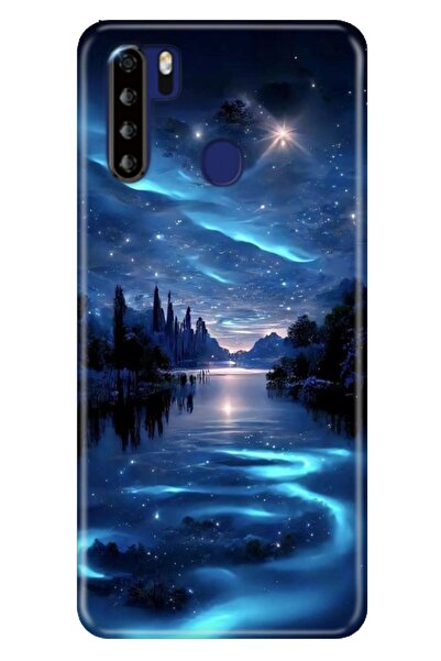 Reeder P13 Blue Max Kılıf Resimli Desenli Silikon Gece Yarısı