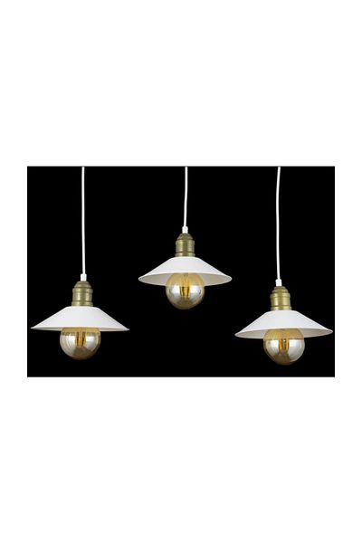Lambadar Double White Retro Rustic Model Modern Metal Pendant Lamp Chandelier