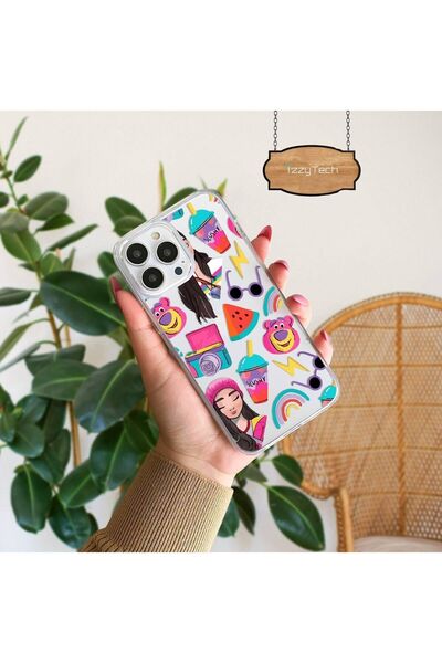 izzytech حافظة متوافقة مع هاتف iPhone 13 PRO، غطاء ناعم واقٍ بتصميم شفاف