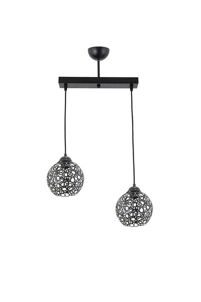 Lambadar Seljuk Ball Motif Star Wrought Iron Model Retro Rustic Pendant Lamp Chandelier