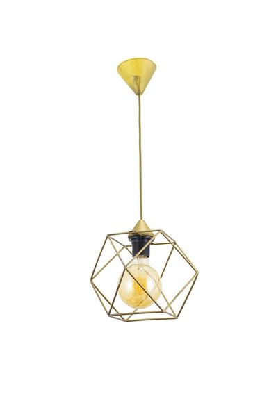 Lambadar Modern Sports Square Geometric Single Antique Metal Pendant Lamp Chandelier