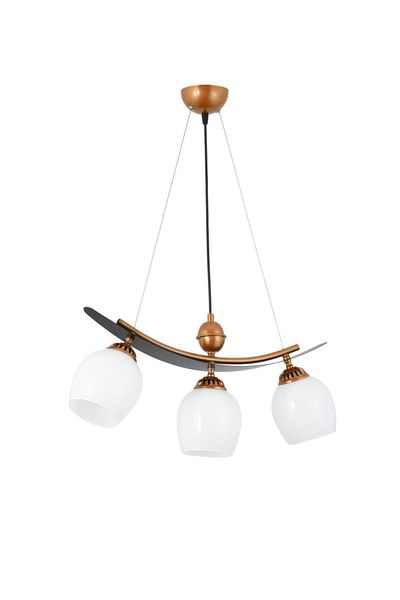 Lambadar Triple Modern Style Boat Model Metal Glass Pendant Lamp Chandelier