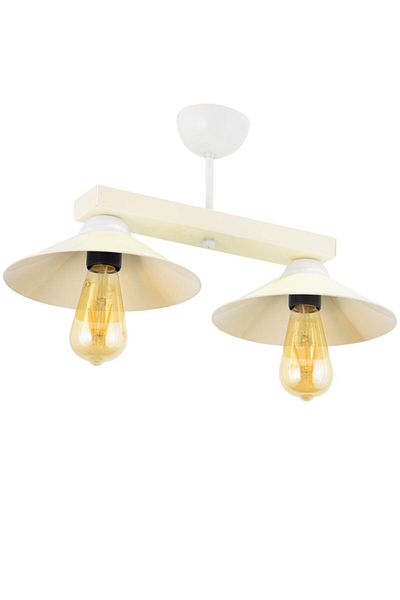 Lambadar Retro Rustic Model Metal Single Cream Profonyer Chandelier