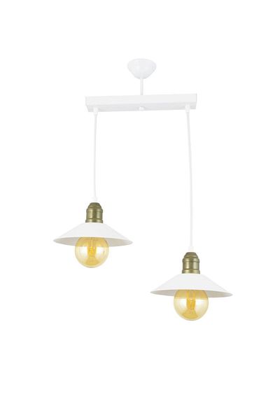 Lambadar Double White Retro Rustic Model Modern Metal Pendant Lamp Chandelier