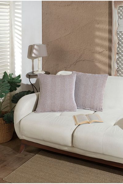 Lux Touch Калъфка за възглавница с цип Lily Mink от 2 части - 45 x 45 см