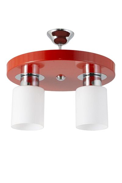 Lambadar Double Modern Sports Model Round Tray Red Chandelier