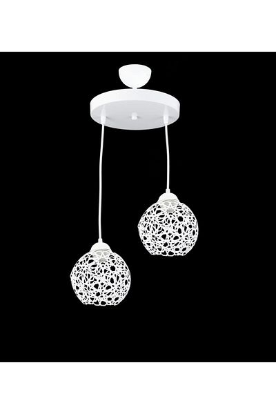 Lambadar Seljuk Ball Motif Star Wrought Iron Model Retro Rustic Pendant Lamp Chandelier