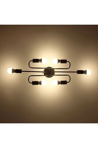Lambadar 6-Piece Curved Octopus Model Chandelier