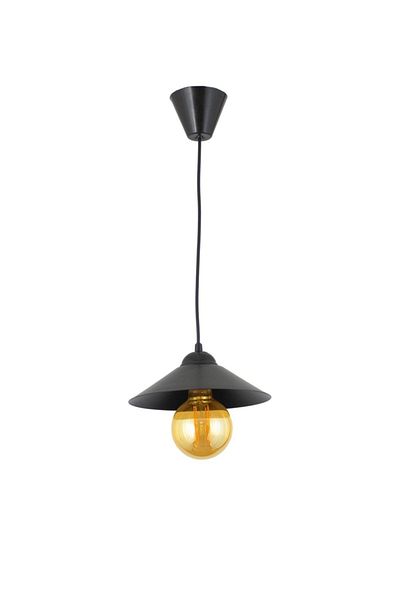 Lambadar Retro Rustic Model Single Black Pendant Lamp Chandelier