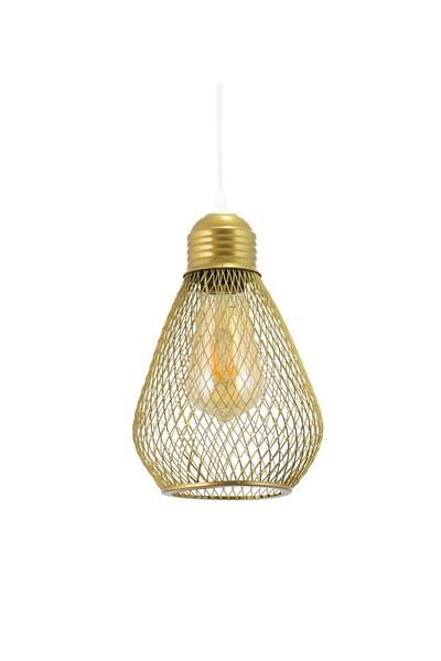 Lambadar Bulb Model Yellow Wrought Iron Modern Pendant Lamp Chandelier