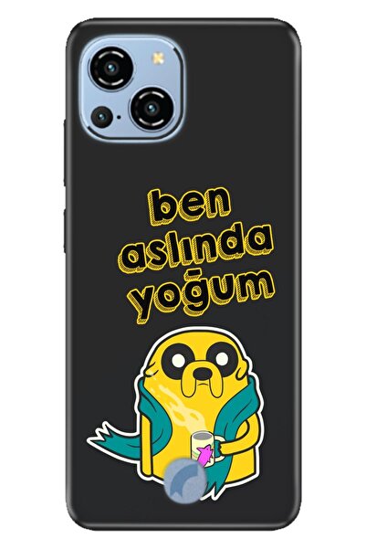 Reeder S23 Pro Max Kılıf Desenli Baskılı Silikon Ben Aslında Yoğum