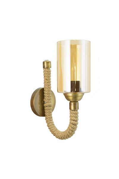 Lambadar Rustic Retro Stylish Model Rope Vintage Sconce Balcam