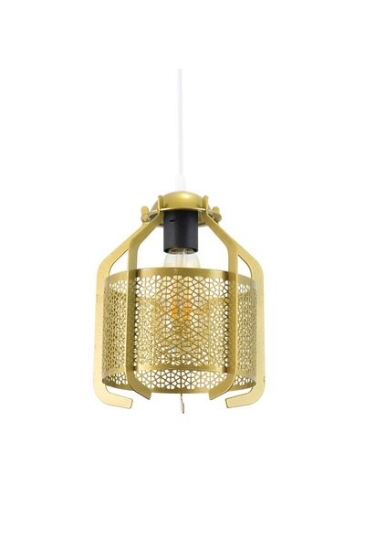 Lambadar Külliye Motif Gold Wrought Iron Model Modern Pendant Lamp Chandelier