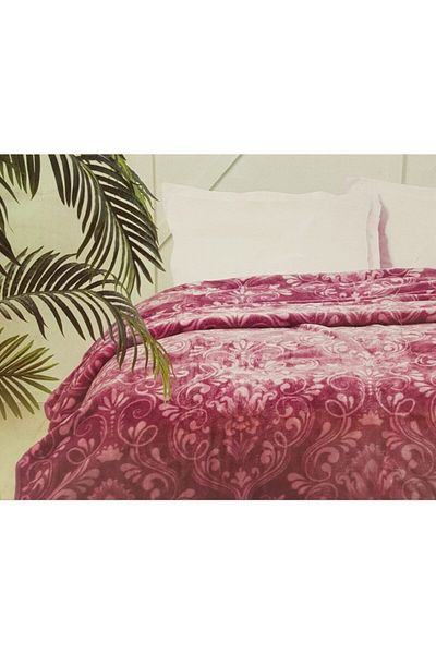 Özdilek Antico Double Blanket -200x240 Cm- Plum
