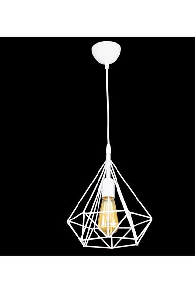 Lambadar White Large Prism Pendant Chandelier