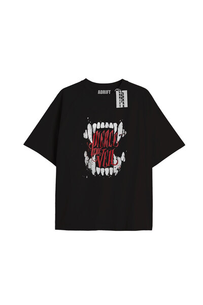 Adrift Kod Press Унисекс Черна тениска Bite Pierce The Veil 376581tt