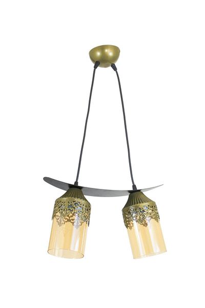 Lambadar Double Crowned Motif Balcam Boat Model Style Pendant Lamp Chandelier