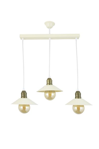 Lambadar Single Cream Retro Rustic Model Modern Metal Pendant Lamp Chandelier