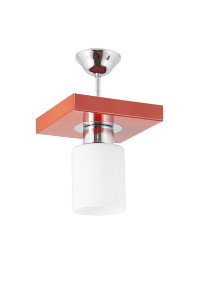 Lambadar Single Modern Sports Model Square Tray Red Chandelier