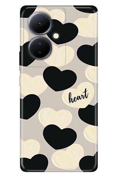 vivo V29 Lite 5G Uyumlu Kılıf Resimli Desenli Silikon Heart
