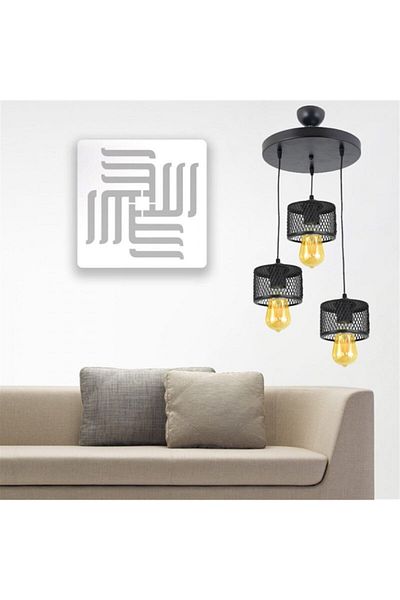 Lambadar Triple Cage Model Modern Pendant Lamp Chandelier