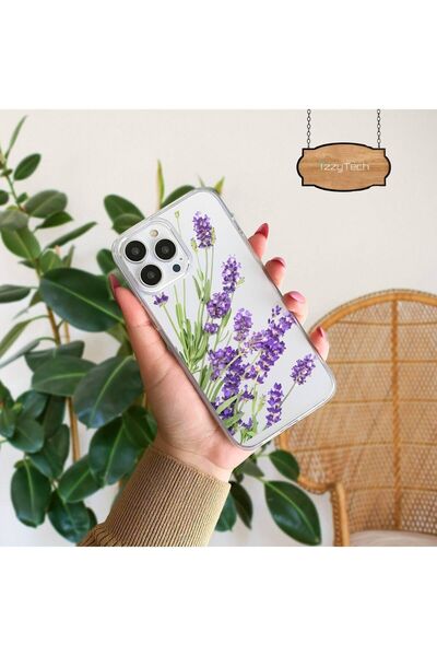 izzytech حافظة متوافقة مع هاتف iPhone 13 PROMAX، غطاء ناعم واقٍ رفيع بتصميم شفاف