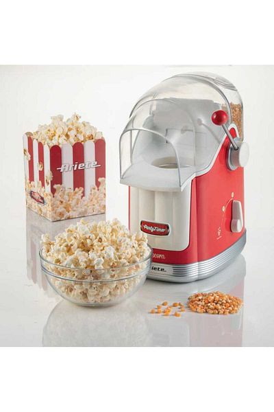 ARIETE Red Party Time Popcorn Machine - Lever 2958/00