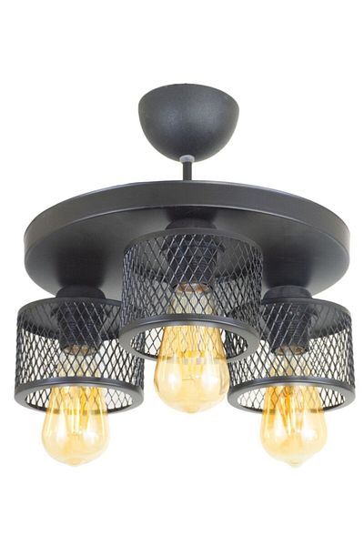 Lambadar Triple Cage Model Modern Plafonier Chandelier