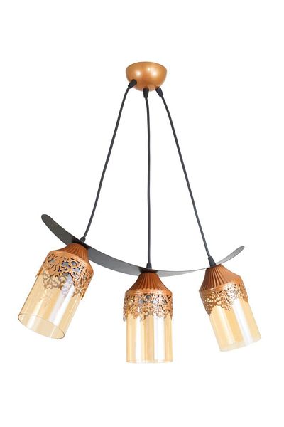 Lambadar Double Crowned Motif Balcam Boat Model Style Pendant Lamp Chandelier