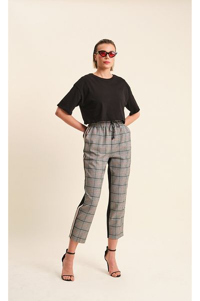 VERDA Plaid Two-Color Tracksuit