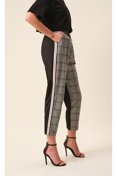 VERDA Plaid Two-Color Tracksuit