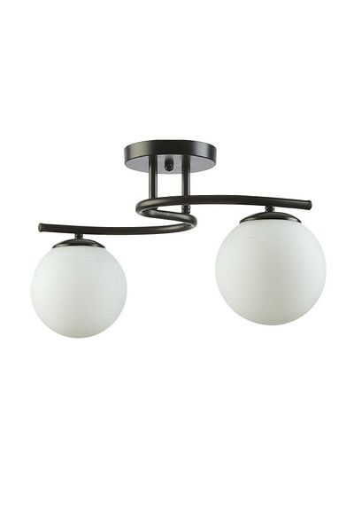 Lambadar Luna Model Closed Globe Glass Modern Plafonier Chandelier